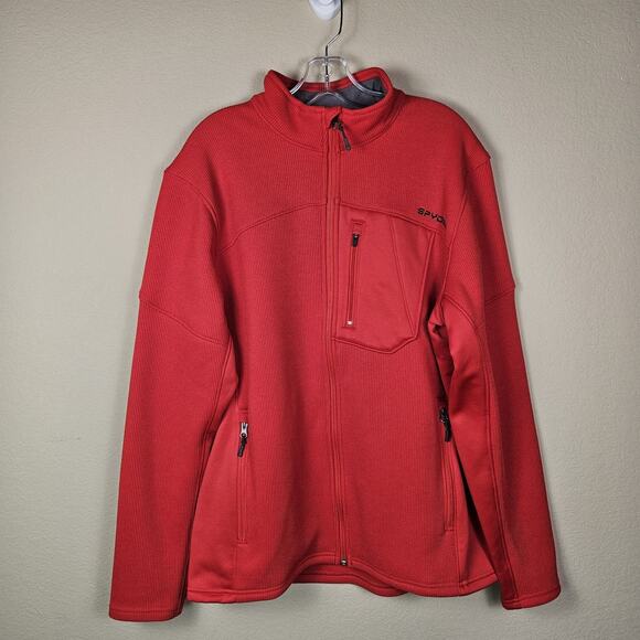 Spyder Bandit Fleece Jacket 205026 Mens L Outdoor Full Zip Sweater US Ski Team - Picture 1 of 16